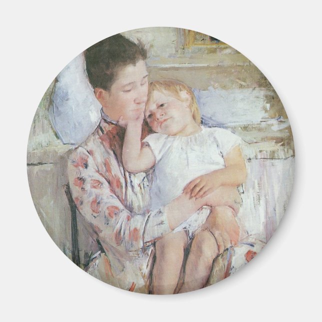 Mary Cassatt Painting Magnet (Front)
