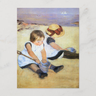 Mary Cassatt Playing on the Beach Invitations