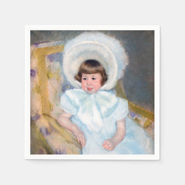 Mary Cassatt - Portrait Louise-Aurore Villeboeuf Napkin (Front)