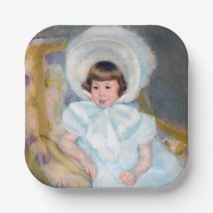 Mary Cassatt - Portrait Louise-Aurore Villeboeuf Paper Plate
