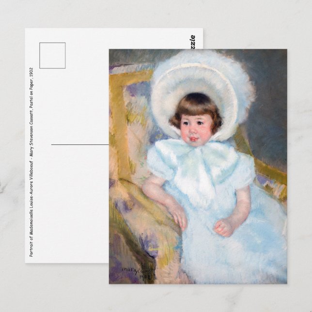 Mary Cassatt - Portrait Louise-Aurore Villeboeuf Postcard (Front/Back)