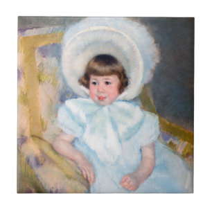 Mary Cassatt - Portrait Louise-Aurore Villeboeuf Tile