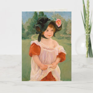 Mary Cassatt "Spring: Margot Standing in a Garden" Card