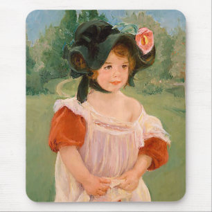 Mary Cassatt "Spring: Margot Standing in a Garden" Mouse Mat