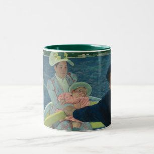 Mary Cassatt The Boating Party Impressionist Art Two-Tone Coffee Mug