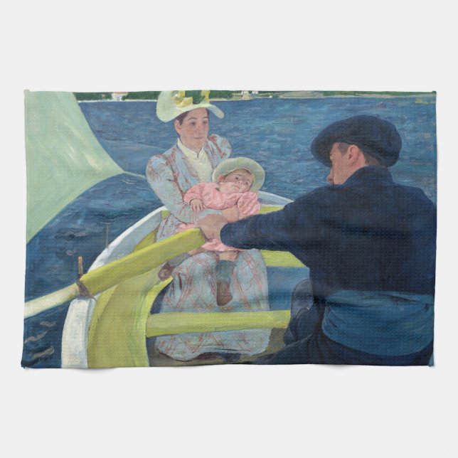 Mary Cassatt - The Boating Party Tea Towel (Horizontal)
