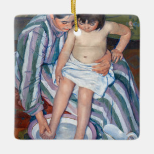 Mary Cassatt - The Child's Bath / The Bath Ceramic Ornament