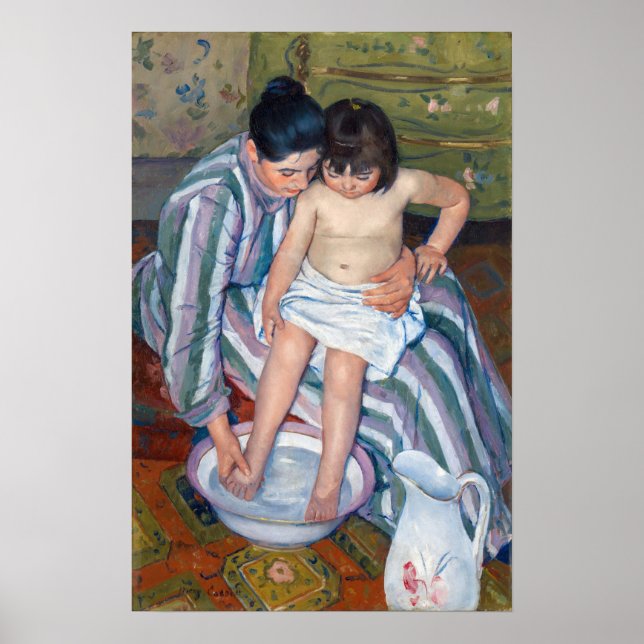 Mary Cassatt - The Child's Bath / The Bath Poster (Front)