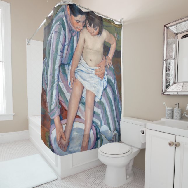 Mary Cassatt - The Child's Bath / The Bath Shower Curtain (In Situ)