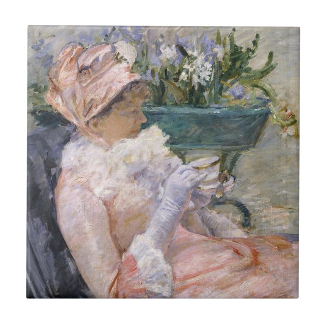 Mary Cassatt - The Cup of Tea Tile (Front)