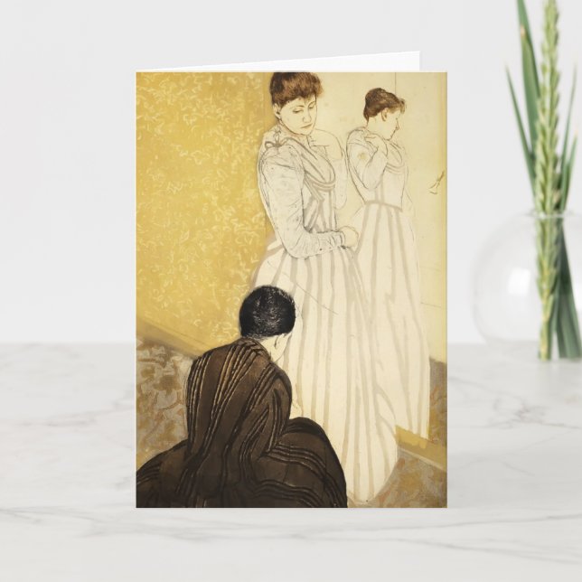 Mary Cassatt: The Fitting Card (Front)