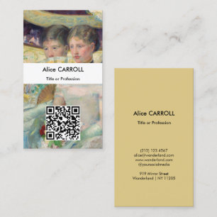Mary Cassatt - The Loge - QR Code Business Card