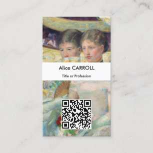 Mary Cassatt - The Loge - QR Code Business Card