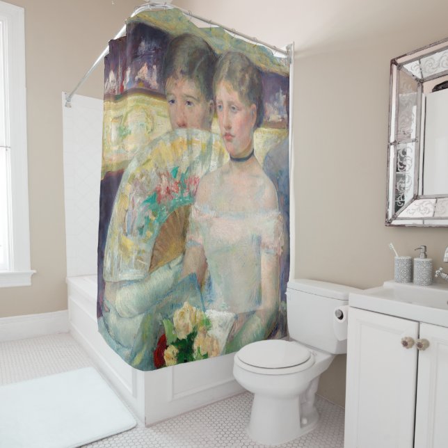Mary Cassatt - The Loge Shower Curtain (In Situ)