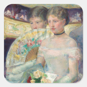 Mary Cassatt - The Loge Square Sticker