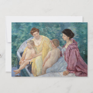 Mary Cassatt - Two mothers and children in a boat Thank You Card