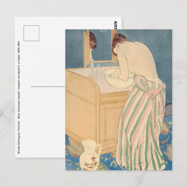 Mary Cassatt - Woman Bathing Postcard (Front/Back)