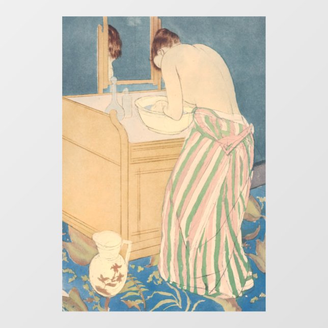 Mary Cassatt - Woman Bathing Window Cling (Sheet)