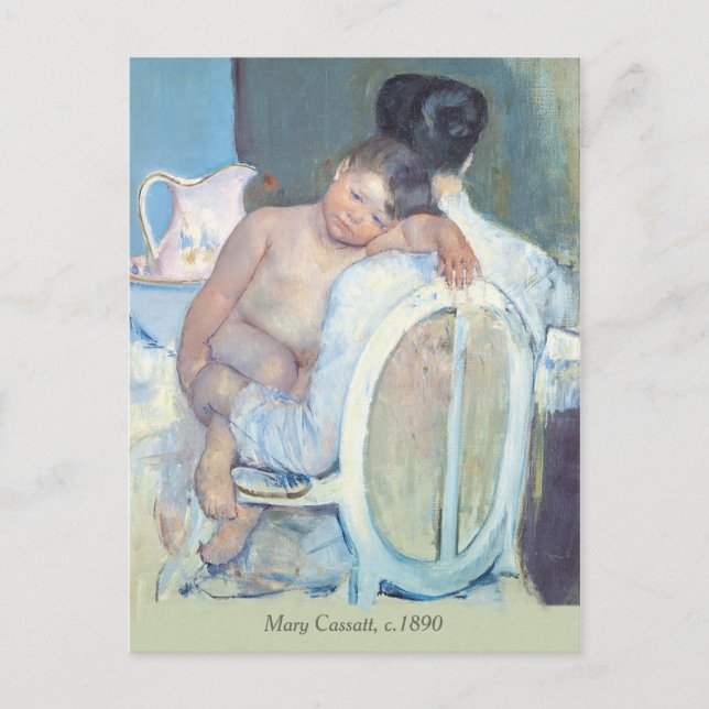 Mary Cassatt Woman sitting with child arms CC1204 Postcard (Front)