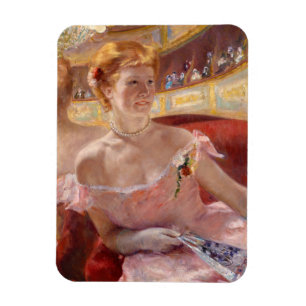 Mary Cassatt - Woman with Pearl Necklace in a Loge Magnet