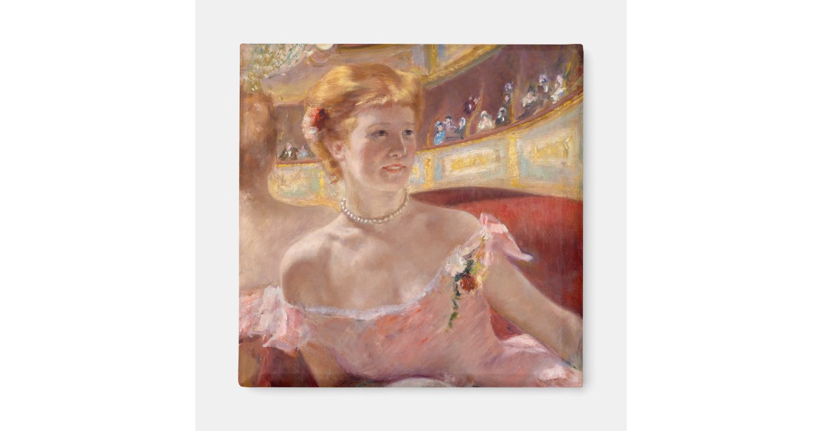 Mary Cassatt Woman with Pearl Necklace in a Loge Zazzle