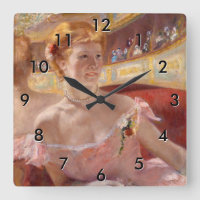 Mary Cassatt - Woman with Pearl Necklace in a Loge