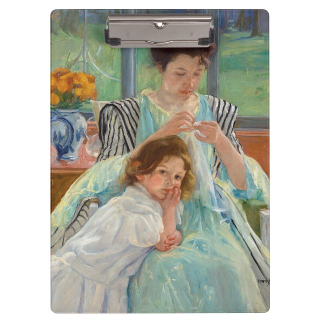 Mary Cassatt - Young Mother Sewing Clipboard (Front)