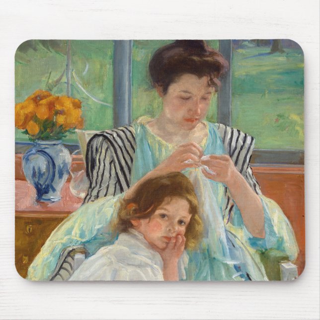 Mary Cassatt - Young Mother Sewing Mouse Mat (Front)