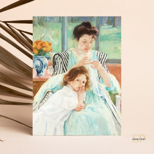 Mary Cassatt Young Mother Sewing Painting Art Postcard