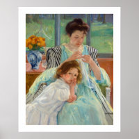 Mary Cassatt - Young Mother Sewing