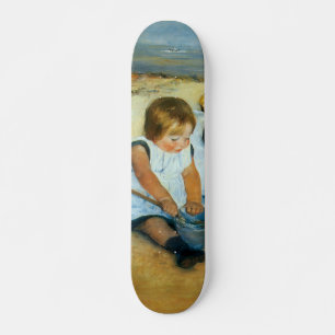 Mary Cassatt's Children on the Beach (1884) Skateboard