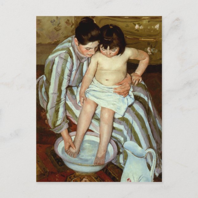 Mary Cassatt's The Child's Bath (circa 1892) Postcard (Front)