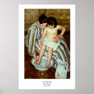 Mary Cassatt's The Child's Bath (circa 1892) Poster