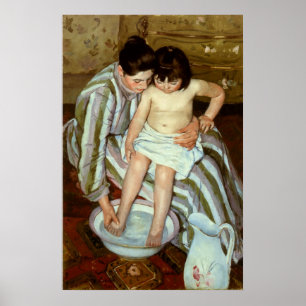 Mary Cassatt's The Child's Bath (circa 1892) Poster