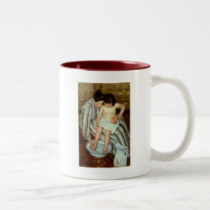 Mary Cassatt's The Child's Bath (circa 1892) Two-Tone Coffee Mug