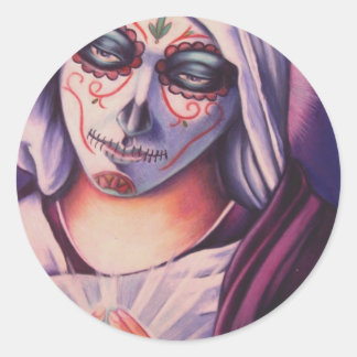 Mary Classic Round Sticker