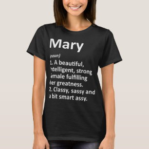 MARY Definition Personalised Name Funny Christmas  T-Shirt