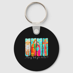 Mary Did You Know Nativity Art For Christmas Lover Key Ring