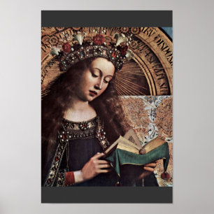 Mary Enthroned Detail By Eyck Hubert Van (Best Qua Poster
