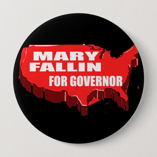 MARY FALLIN FOR GOVERNOR 10 CM ROUND BADGE (Front)