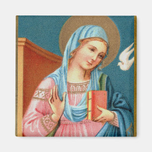 Mary, from F. Lippi’s Annunciation (Detail; M 038) Magnet