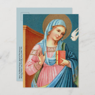 Mary, from F. Lippi’s Annunciation (Detail; M 038) Postcard