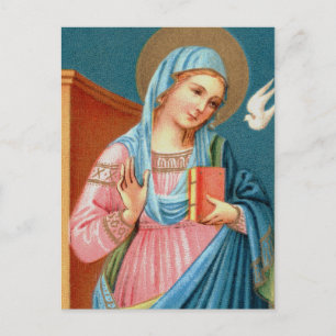 Mary, from F. Lippi’s Annunciation (Detail; M 038) Postcard