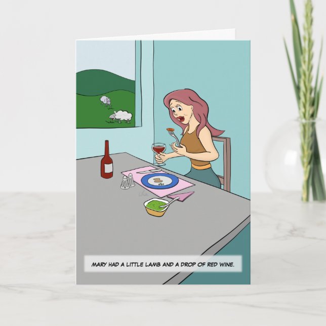 Mary Had a Little Lamb Card (Front)