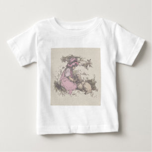 Mary Had a Little Lamb Nursery Rhyme Baby T-Shirt