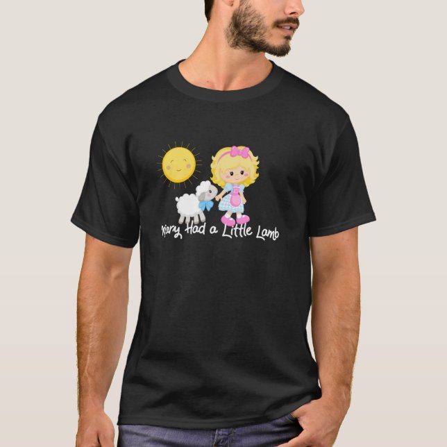 Mary Had a Little Lamb Nursery Rhyme For Adults Ki T-Shirt (Front)