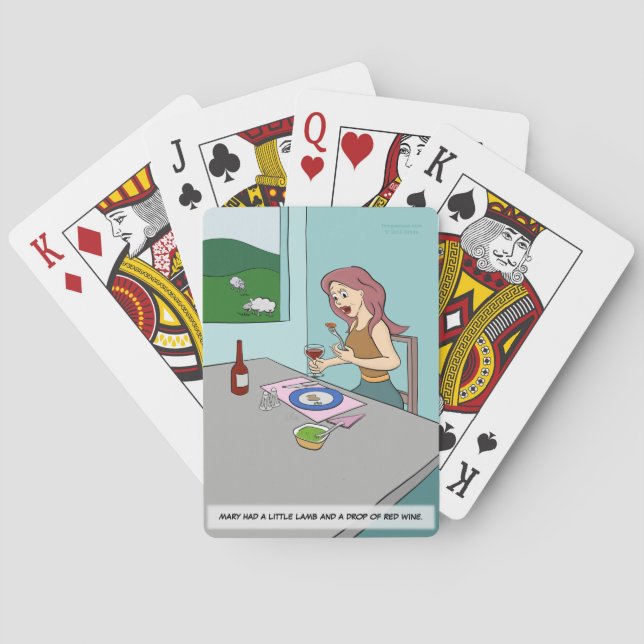 Mary Had a Little Lamb Playing Cards (Back)