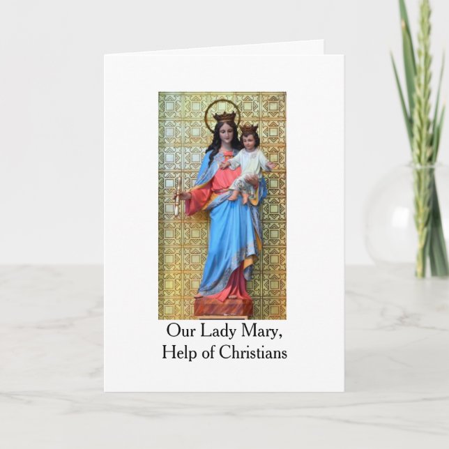 Mary, Help of Christians Card (Front)