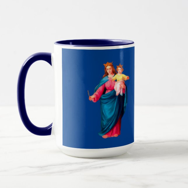 Mary Help of Christians Prayer Mug (Left)