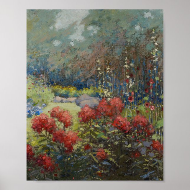 Mary Hiester Reid - A Garden In September Poster (Front)